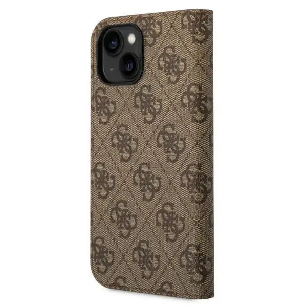 Guess GUBKP14MHG4SHW iPhone 14 Plus 6.7 ’brown / brown book 4G Vintage Gold Logo - Cell phone cases