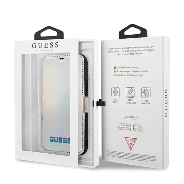 Guess GUFLBKN58BLD iPhone 11 Pro silver/silver book Iridescent - Cell phone cases and covers<<<HurtelXML
