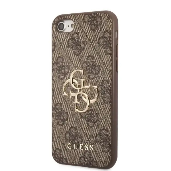 Guess GUHCI84GMGBR iPhone 7/8/SE 2020/2022 brown/brown hardcase 4G Big Metal Logo - Cell phone cases