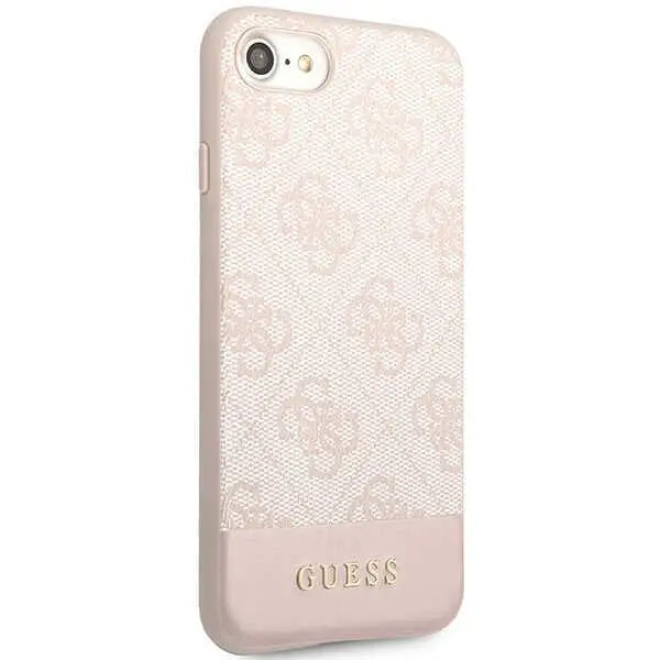 Guess GUHCI8G4GLPI iPhone 7/8/SE 2020/ 2022 pink/pink hard case 4G Stripe Collection - Cell phone cases