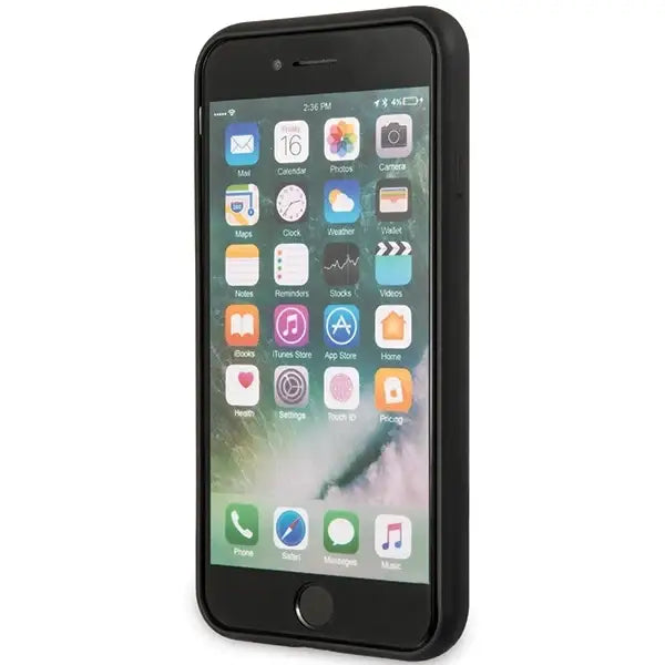 Guess GUHCI8PSASBBK iPhone 7/8 / SE 2020 / SE 2022 black/black Saffiano Strap - Cell phone cases and covers<<<HurtelXML