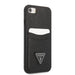 Guess GUHCI8PSATPK iPhone 7/8 SE 2020 / SE 2022 hardcase black/black hardcase Saffiano Triangle Logo Cardslot - Cell