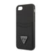 Guess GUHCI8PSATPK iPhone 7/8 SE 2020 / SE 2022 hardcase black/black hardcase Saffiano Triangle Logo Cardslot - Cell