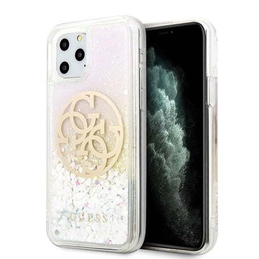 Guess GUHCN58LGIRGP iPhone 11 Pro hard case Gradient Liquid Glitter Circle Logo - Cell phone cases