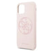 Guess GUHCN58LS4GLP iPhone 11 Pro light pink/light pink hard case Silicone 4G Tone On Tone - Cell phone cases