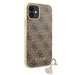 Guess GUHCN61GF4GBR iPhone 11 6.1’’ / Xr brown/brown hard case 4G Charms Collection - Cell phone cases
