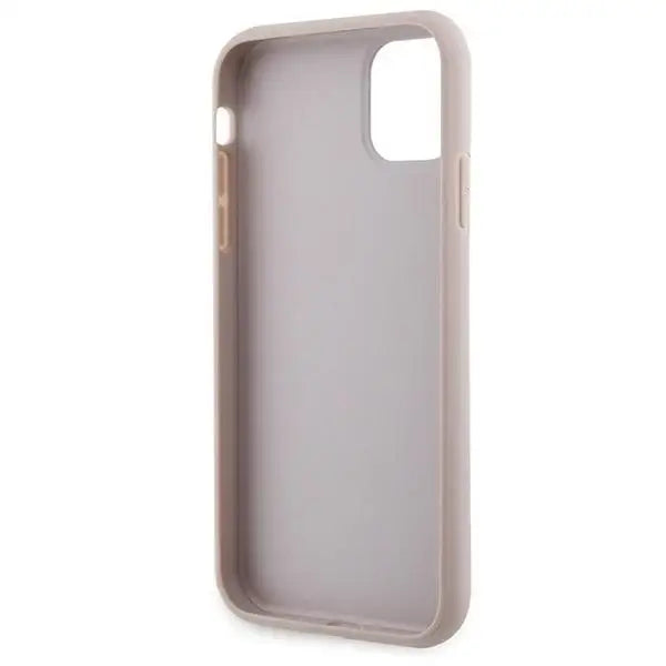 Guess GUHCN61P4TDSCPP Case for iPhone 11 / Xr - Pink Crossbody 4G Metal Logo - Cell phone cases and covers<<<HurtelXML