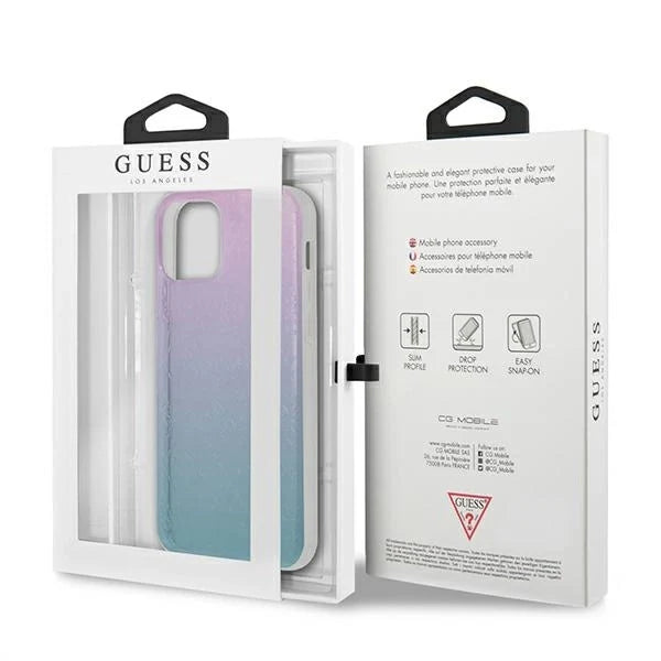 Guess GUHCP12L3D4GGBP iPhone 12 Pro Max 6,7’’ niebiesko-różowy/blue&pink hardcase 4G 3D Pattern Collection - Cell phone