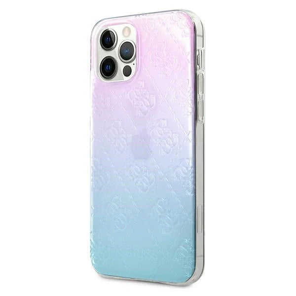 Guess GUHCP12L3D4GGBP iPhone 12 Pro Max 6,7’’ niebiesko-różowy/blue&pink hardcase 4G 3D Pattern Collection - Cell phone