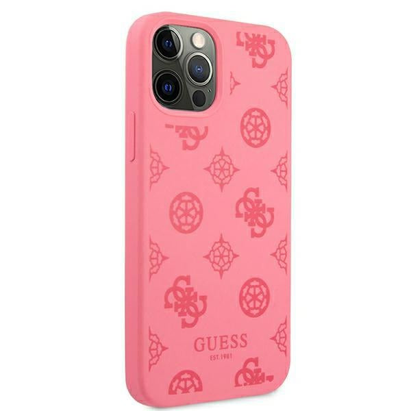 Guess GUHCP12LLSPEFU iPhone 12 Pro Max 6.7’’ fuchsia/fuchsia hard case Peony Collection - Cell phone cases