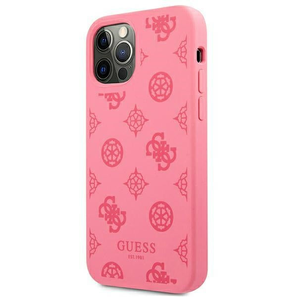 Guess GUHCP12LLSPEFU iPhone 12 Pro Max 6.7’’ fuchsia/fuchsia hard case Peony Collection - Cell phone cases
