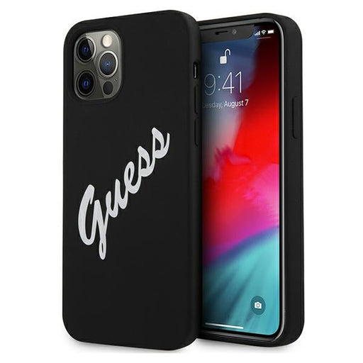 Guess GUHCP12LLSVSBW iPhone 12 Pro Max 6.7’’ black/white hardcase Silicone Vintage - Cell phone cases