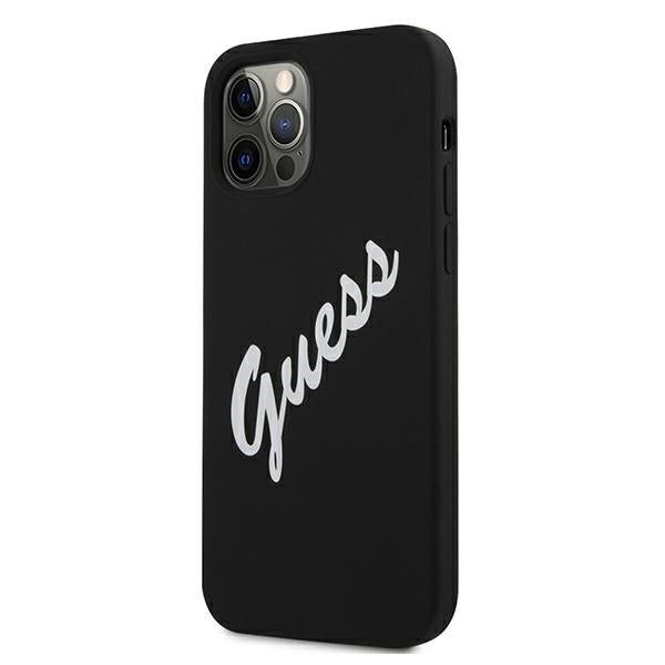 Guess GUHCP12LLSVSBW iPhone 12 Pro Max 6.7’’ black/white hardcase Silicone Vintage - Cell phone cases