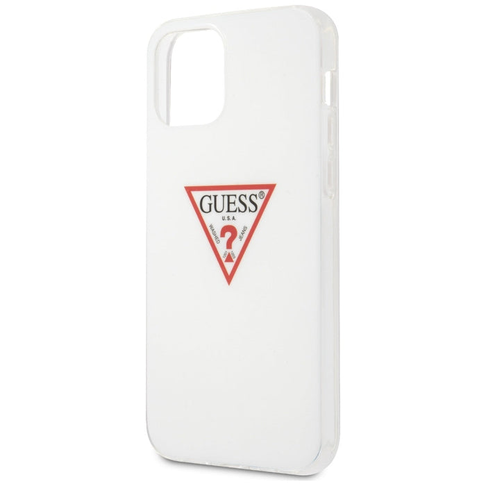 Guess GUHCP12MPCUCTLWH iPhone 12/12 Pro 6.1’’ white/white hardcase Triangle Collection - Cell phone cases