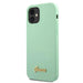 Guess GUHCP12SLSLMGGN iPhone 12 mini 5.4’’ green/green hardcase Metal Logo Script - Cell phone cases
