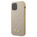 Guess GUHCP12SPUILGLG iPhone 12 mini 5.4’’ gold/gold hardcase Iridescent Love Script Gold Logo - Cell phone cases