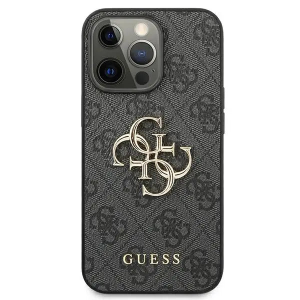 Guess GUHCP13L4GMGGR iPhone 13 Pro / 13 6.1’’ grey/grey hardcase 4G Big Metal Logo - Cell phone cases