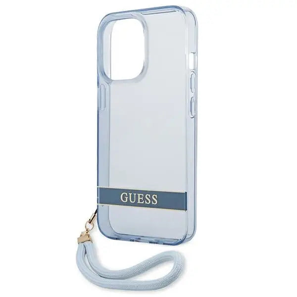 Guess GUHCP13LHTSGSB iPhone 13 Pro / 13 6,1 ’blue / blue hardcase Translucent Stap - Cell phone cases