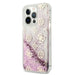 Guess GUHCP13LLGPEPI iPhone 13 Pro / 13 6,1’’ różowy/pink hardcase Peony Liquid Glitter - Cell phone cases