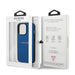 Guess GUHCP13LPSASBBL iPhone 13 Pro / 13 6.1’’ blue/blue Saffiano Strap - Cell phone cases and covers<<<HurtelXML