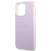 Guess GUHCP13LPSASBPU iPhone 13 Pro / 13 6.1’’ purple/purple Saffiano Hot Stamp & Metal Logo - Cell phone cases