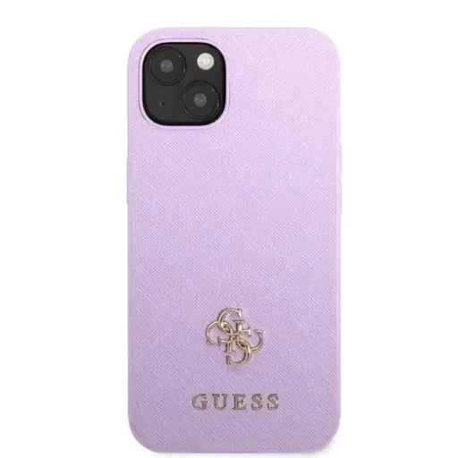 Guess GUHCP13MPS4MU iPhone 13 6.1’’ purple/purple hardcase Saffiano 4G Small Metal Logo - Cell phone cases