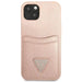 Guess GUHCP13MPSATPP iPhone 13 6.1 ’pink / pink hardcase SaffianoTriangle Logo Cardslot - Cell phone cases