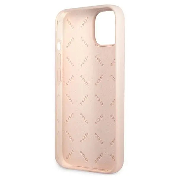 Guess GUHCP13MSLTGP iPhone 13 6.1’’ pink/pink hardcase Silicone Triangle - Cell phone cases and covers<<<HurtelXML