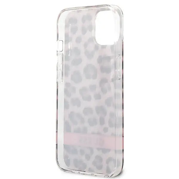 Guess GUHCP13SHSLEOP iPhone 13 mini 5.4’’ pink/pink hardcase Leopard - Cell phone cases and covers<<<HurtelXML