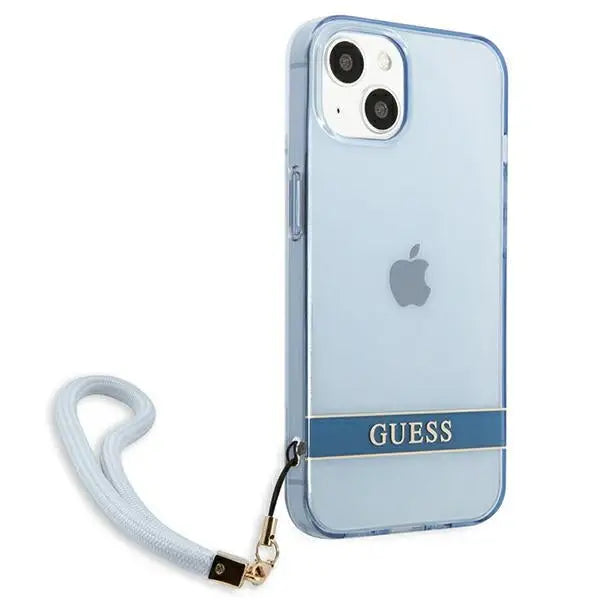 Guess GUHCP13SHTSGSB iPhone 13 mini 5,4 ’blue / blue hardcase Translucent Stap - Cell phone cases and covers<<<HurtelXML