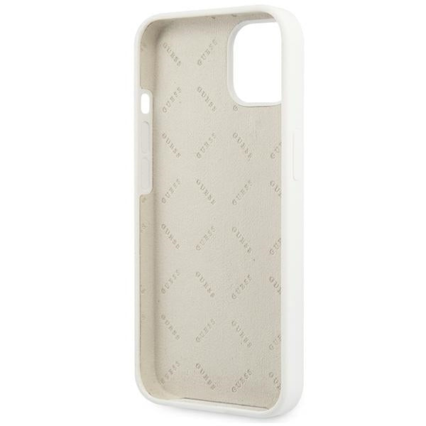 Guess GUHCP13SLS4GGWH iPhone 13 mini 5.4’’ white/white hard case Silicone 4G Logo - Cell phone cases