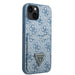 Guess GUHCP13SP4TPB iPhone 13 mini 5.4’’ blue/blue hardcase 4G Triangle Logo Cardslot - Cell phone cases