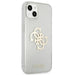 Guess GUHCP13SPCUGL4GTR iPhone 13 mini 5.4’’ transparent hard case Glitter 4G Big Logo - Cell phone cases