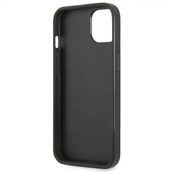 Guess GUHCP13SPSATLK iPhone 13 mini 5,4 ’black / black hardcase SaffianoTriangle Logo - Cell phone cases