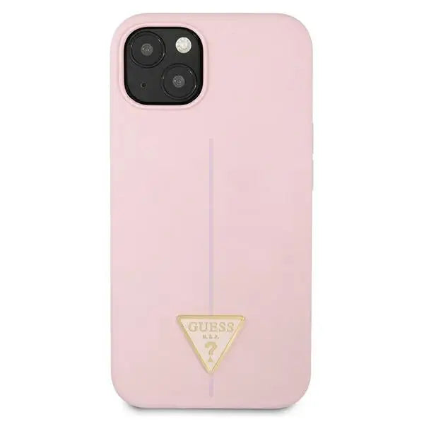 Guess GUHCP13SSLTGU iPhone 13 mini 5.4’’ purple/purple hardcase Silicone Triangle - Cell phone cases