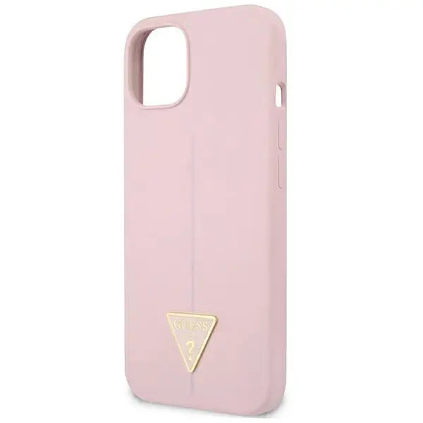 Guess GUHCP13SSLTGU iPhone 13 mini 5.4’’ purple/purple hardcase Silicone Triangle - Cell phone cases