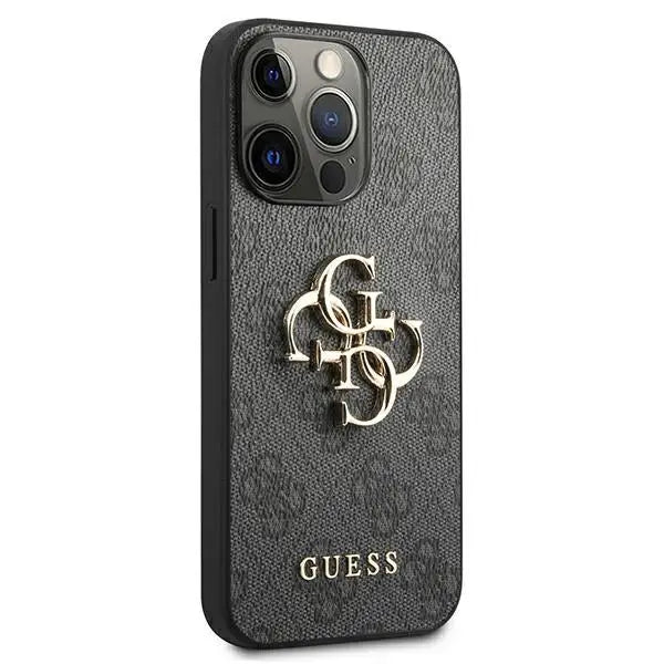 Guess GUHCP13X4GMGGR iPhone 13 Pro Max 6.7’’ grey/grey hardcase 4G Big Metal Logo - Cell phone cases