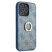 Guess GUHCP13X4GMRBL iPhone 13 Pro Max 6,7’’ niebieski/blue hardcase 4G with ring stand - Cell phone cases