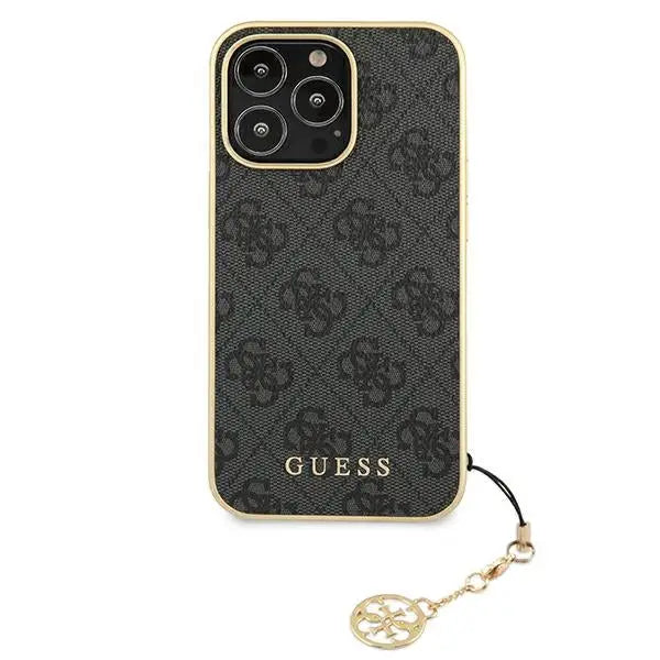 Guess GUHCP13XGF4GGR iPhone 13 Pro Max 6.7’’ grey/grey hardcase 4G Charms Collection - Cell phone cases