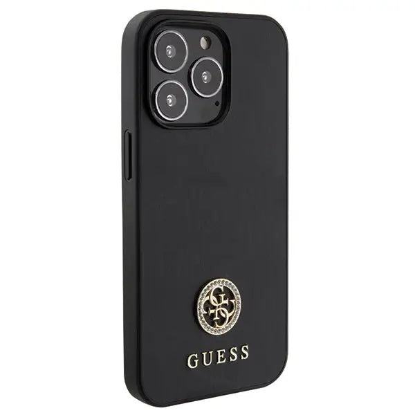 Guess GUHCP13XPS4DGPK iPhone 13 Pro Max 6.7’’ black/black hardcase Strass Metal Logo - Cell phone cases