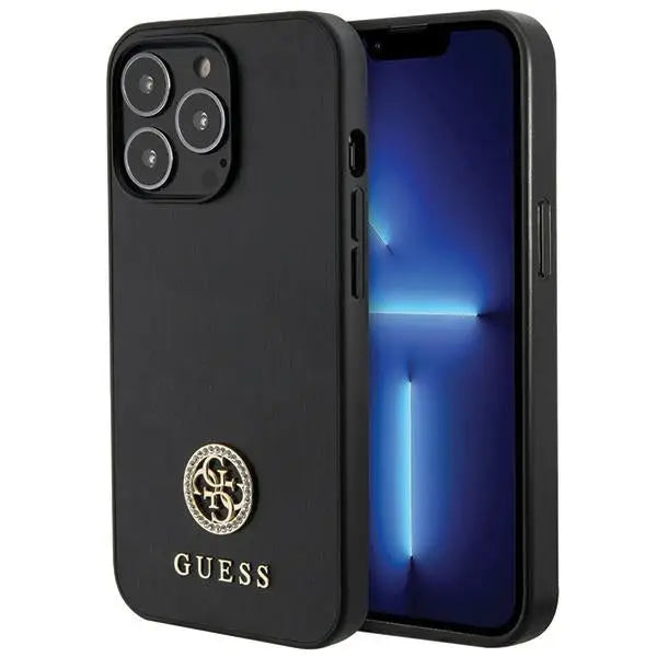 Guess GUHCP13XPS4DGPK iPhone 13 Pro Max 6.7’’ black/black hardcase Strass Metal Logo - Cell phone cases