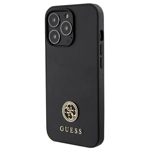 Guess GUHCP13XPS4DGPK iPhone 13 Pro Max 6.7’’ black/black hardcase Strass Metal Logo - Cell phone cases