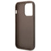 Guess GUHCP14LG4GLBR iPhone 14 Pro 6.1’’ brown/brown hard case 4G Stripe Collection - Cell phone cases