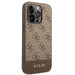 Guess GUHCP14LG4GLBR iPhone 14 Pro 6.1’’ brown/brown hard case 4G Stripe Collection - Cell phone cases