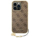 Guess GUHCP14LGF4GBR iPhone 14 Pro 6.1 ’brown / brown hardcase 4G Charms Collection - Cell phone cases