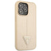 Guess GUHCP14LPSATLE iPhone 14 Pro 6,1 ’beige / beige hardcase SaffianoTriangle Logo - Cell phone cases