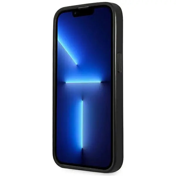 Guess GUHCP14LPSATLK iPhone 14 Pro 6.1’’ black/black hardcase SaffianoTriangle Logo - Cell phone cases