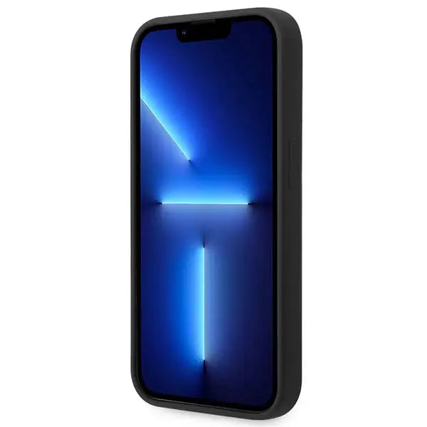 Guess GUHCP14LSLTGK iPhone 14 Pro 6.1’’ black/black hardcase Silicone Triangle - Cell phone cases and covers<<<HurtelXML