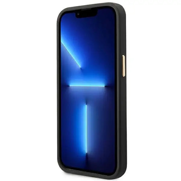 Guess GUHCP14MHG4SHK iPhone 14 Plus 6.7 ’black / black hard case 4G Vintage Gold Logo - Cell phone cases