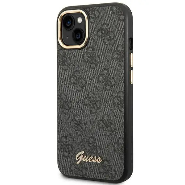 Guess GUHCP14MHG4SHK iPhone 14 Plus 6.7 ’black / black hard case 4G Vintage Gold Logo - Cell phone cases
